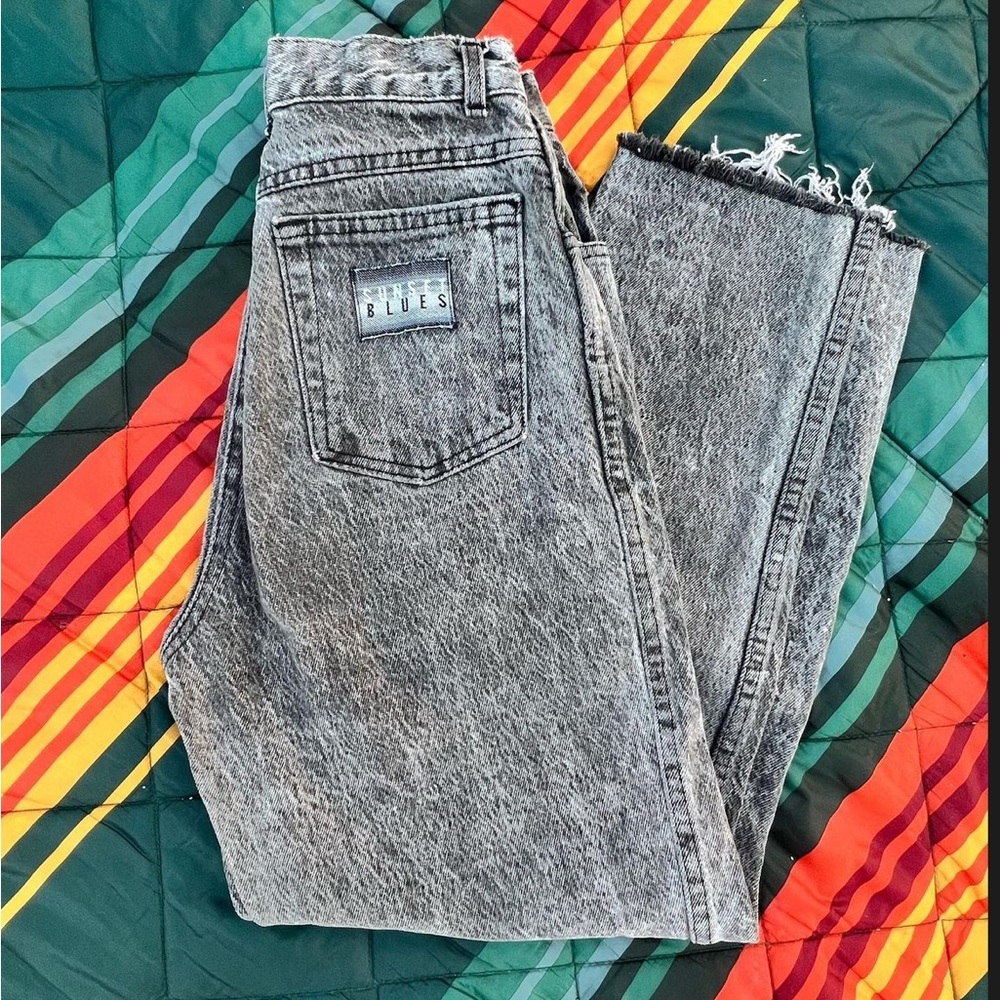 Vintage 80s sunset blues denim